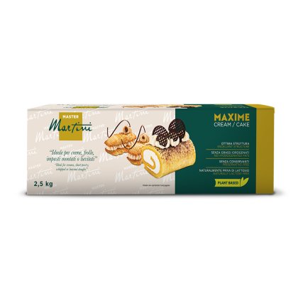 Κουτί Master Martini Maxime Κρέμα/Κέικ, 2,5κg, με εικόνα ρολό, φυτικό και χωρίς λακτόζη