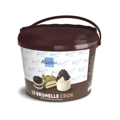 Καφέ πλαστικό δοχείο Martini Gelato "Le Brunelle Crok", μαλακή κρέμα για παγωτατζίδικα