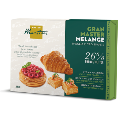 Master Martini Gran Master Melange 2κιλά, 26% βούτυρο – κρουασάν, ντάνις και σφολιάτα.