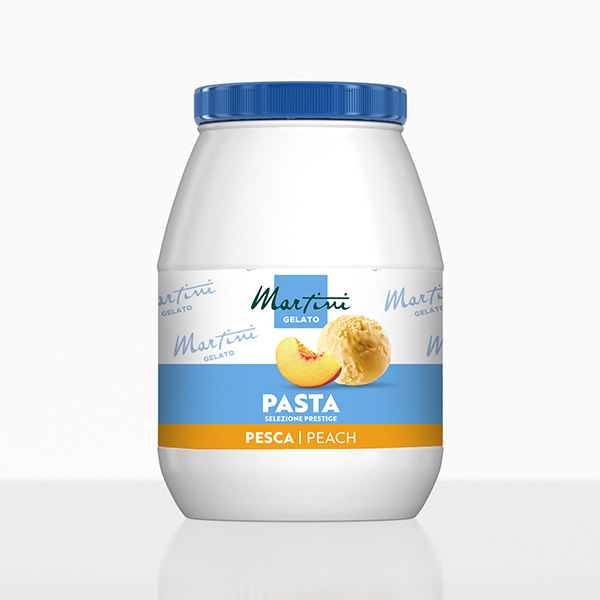 barattolo di pasta aromatizzante alla pesca per gelatieri professionisti