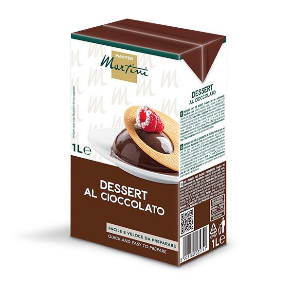 brik di preparato per dessert al cioccolato per professionisti