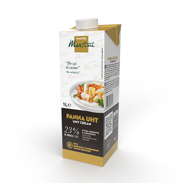 pack di panna da cucina uht 23% per profesisonisti
